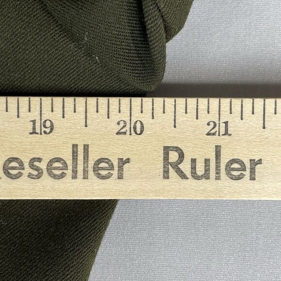 Ralph Lauren Wool Equestrian Jacket Women's Vintage 12 Green Gabardine Military - Picture 10 of 16